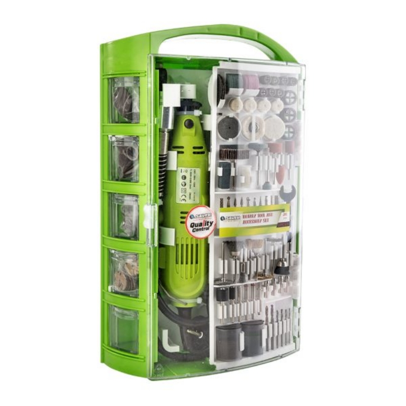 مجموعه ۲۰۰ عددی فرز انگشتی ۱۳۵ وات سیلور مدل Silver GTP01A15 با کیف حمل | ابزار 3