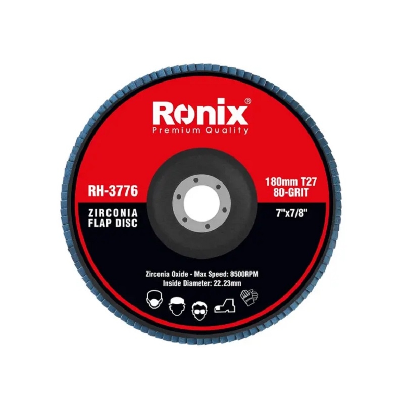 سنباده فلاپ دیسکی 180 میلیمتری P80 رونیکس مدل Ronix RH-3776