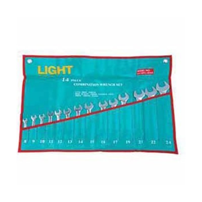 ست 14 عددی آچار کیفی یکسر رینگ لایت LIGHT- ابزار سه