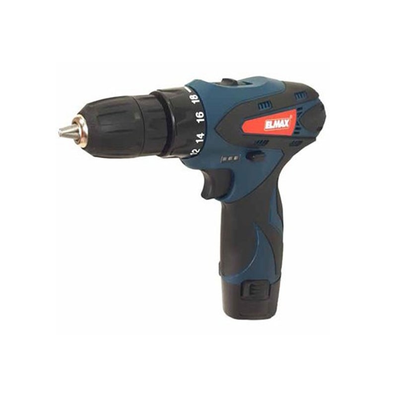 خرید دریل شارژی 12 ولت خانگی لیتیوم المکس مدلELMAX C.D 210 | ابزار 3