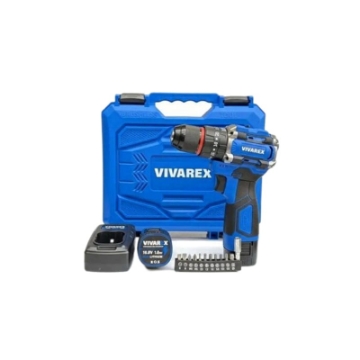 تصویر  دریل پیچ گوشتی شارژری 16.8 ولت چکشی براشلس ویوارکس مدل Vivarex VR1610V-21BL