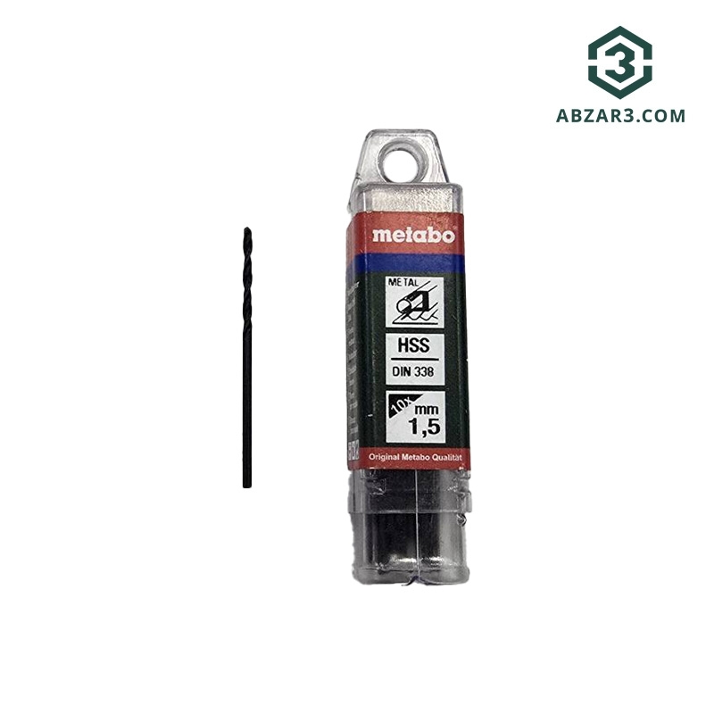 تصویر  مته تکی آهن سایز 1.5 میلی متر متابو METABO