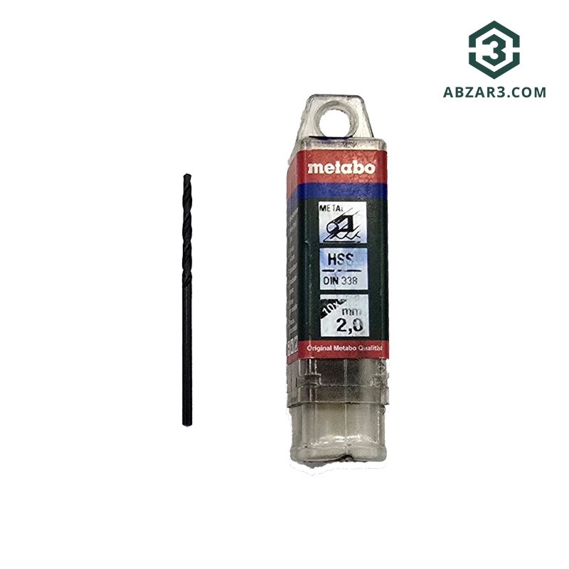تصویر  مته تکی آهن سایز 2.0 میلی متر متابو METABO