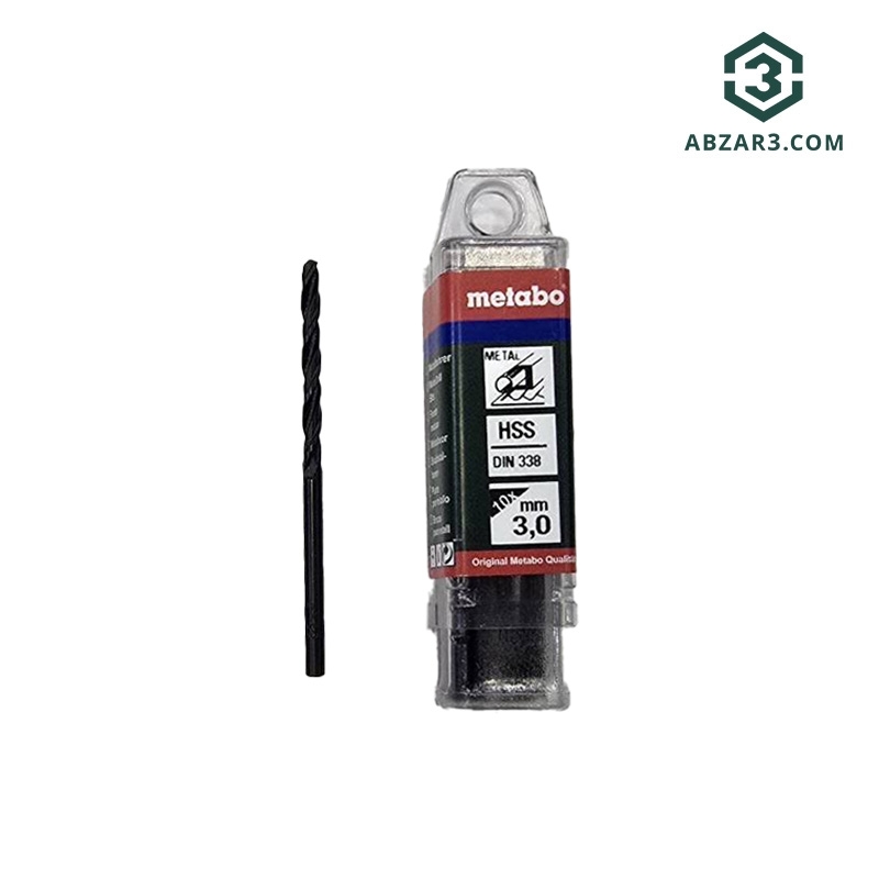تصویر  مته تکی آهن سایز 3.0 میلی متر متابو METABO
