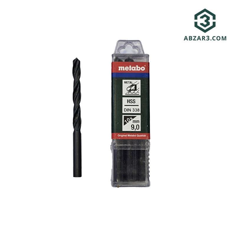 تصویر  مته تکی آهن سایز 9.0 میلی متر متابو METABO
