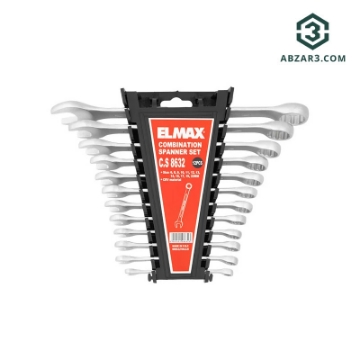 تصویر  آچار یک سر تخت و یک سر رینگی 12 عدی المکس مدل ELMAX C.S8632
