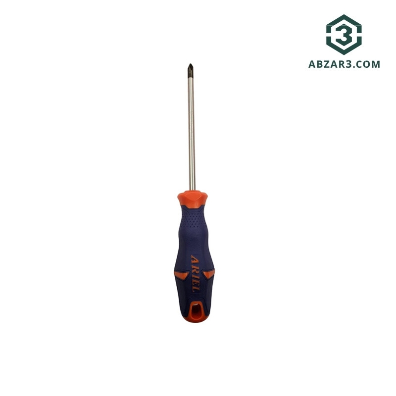 تصویر  پیچ‌ گوشتی چهار سو ضربه‌ای سایز PH3x200 (آچار خور) ۸×۲۰۰ آریل مدل ARIEL PZH3200