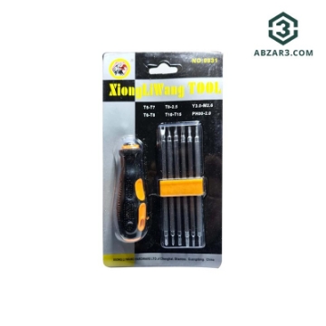 تصویر  پیچ‌گوشتی ۱۲ عددی ژیونگ لیوانگ تول مدل XiongLiWang TooL KSRE-9831