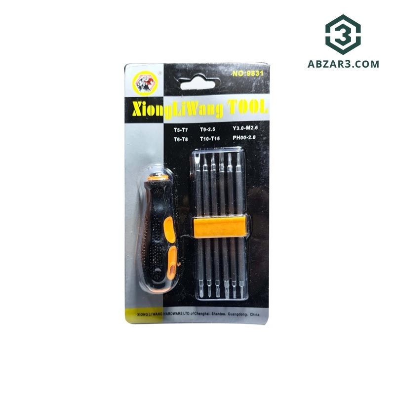 تصویر  پیچ‌گوشتی ۱۲ عددی ژیونگ لیوانگ تول مدل XiongLiWang TooL KSRE-9831
